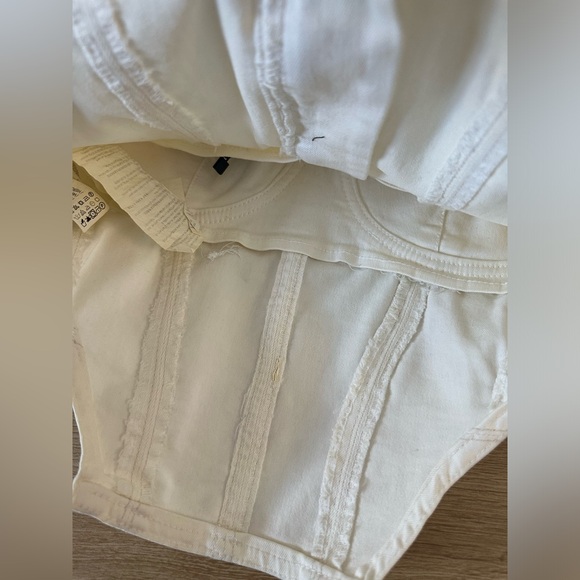 Zara Women's White Corset - Picture 4 of 6